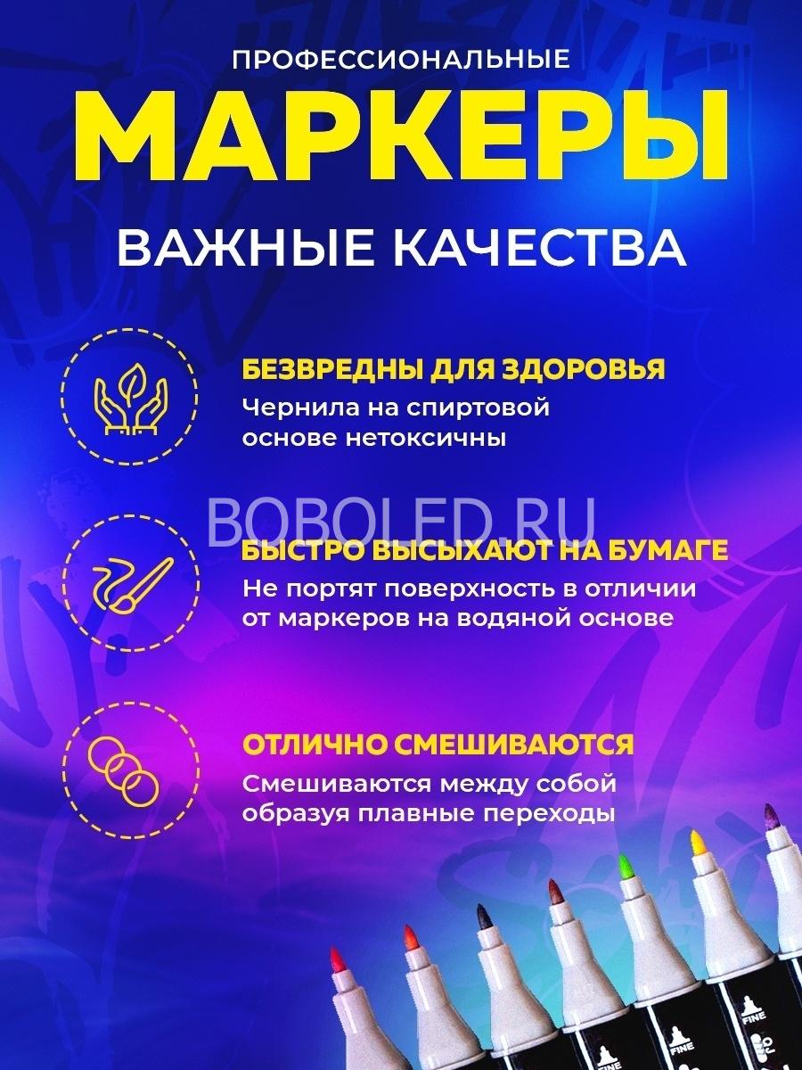 Маркеры для скетчинга 80 цветов оптом