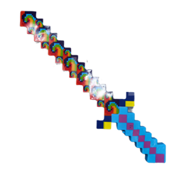 Светящийся Меч "Майнкрафт Огненный" оптом