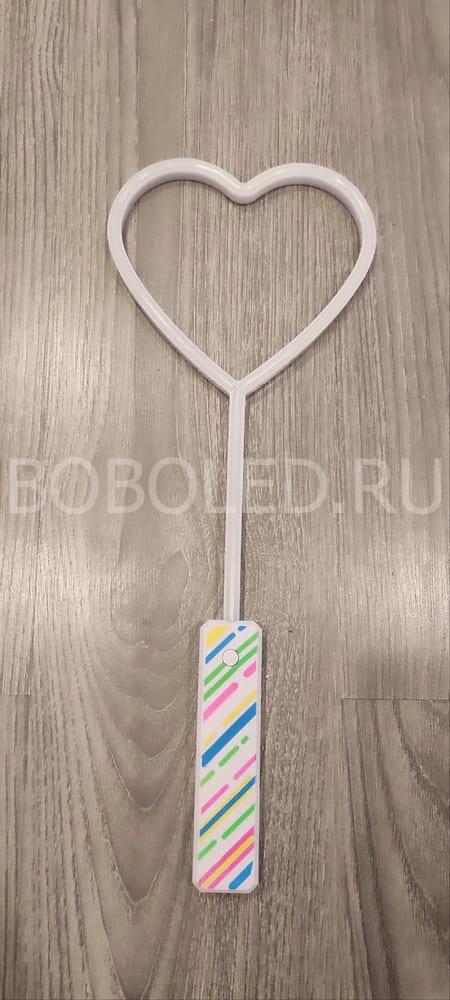 Неоновые палочки сердце оптом Микс цвета