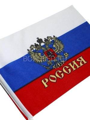 Флаг России с Гербом 30×45 см - Оптом