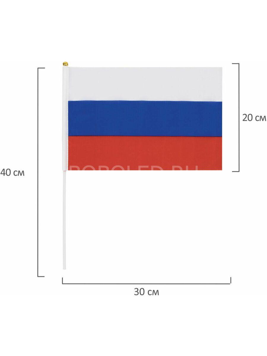 Флаг России без герба 20×30 см - Оптом