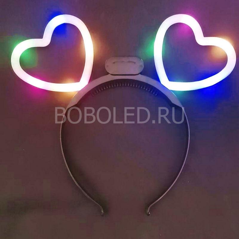 Неоновые ободки "Звездочки и Сердечки" оптом