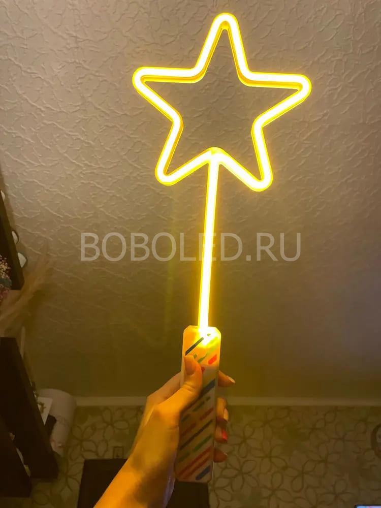 Неоновые палочки Звезда оптом Микс цвета